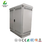 Weatherproof Aluminum Outdoor Equipment Cabinet Double Bay
