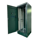 Galvanized Steel Outdoor Telecom Enclosure , Outdoor 19 Inch Rack Cabinet With Filter
